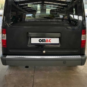 Ford Transit Connect Rear Bumper Sill Cover - Omac - Brushed Silver - '10-'13 Ford Transit Connect Rear Bumper Sill Cover - Omac - Brushed Silver - '10-'13